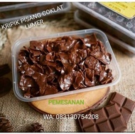 kripik pisang coklat lumer