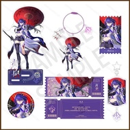 ST3 Honkai Star Rail Acheron Acrylic quicksand ticket layer ticket keychain group photo card badge s