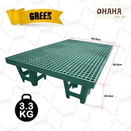 OHAHA HDPE ELEVATED STACKABLE MATTING FOR POOP 6 SQUARE HOLESEASY TO TRANSPORT HEAVY DUTY FOR POULTR