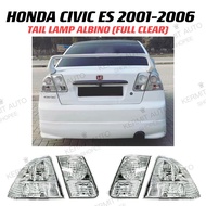 CIVIC ES TAIL LAMP ALBINO (FULL CLEAR) SET / Fit 2001-2005 (100% ORIGINAL DEPO👍) S5A ET
