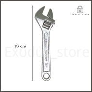 Kunci inggris 6" inch kecil chrome 150mm kunci bago rudwyo 3765pg