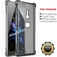 For Sony Xperia XZ3 H9436 H8416 H9493 Soft Silicone Translucent Black Jelly Case Transparent Militar