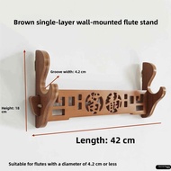 Multi-Layer Bamboo Flute Display Stand Wall-Mounted Guzheng Holder Flute Rack Xiang Flute Arrangemen
