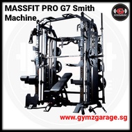 MASSFIT PRO G7 Multi-Functional Smith Machine ( Home Gym Fitness Hex Dumbbell Bar Weight Kettlebell 