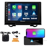 Kereta Kunfine CarPlay Android Auto Navigasi Stereo GPS Radio Paparan Kamera Songsang 9" IPS Skrin S