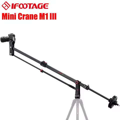 IFOOTAGE 85 inches Carbon Fiber Camera Mini Jib Crane M1 III (Hold up to 33lbs) Foldable and Extenda