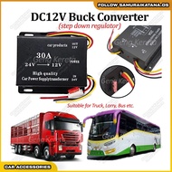 📇 Car Amplifier DC24V to 12V Power Supply Buck Converter Car Transformer Truck Lorry Bus DVD Audio
