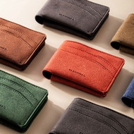 Preghiero Snap Cardholder/Slim Wallet easy-maintenance PrimeSuede - Men's Leather Wallet