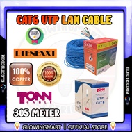 TONN CABLE / LTENEXXT CAT6 [100% FULL COPPER] 100% GENUINE CABLE 305M CAT 6 RJ45 NETWORK CABLE 305ME