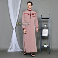 Jubah Gamis Pria Zafran RAFVERO [ Diskon !! ] - Bahan Beesway | Jubah Gamis Pria Arab Baju Gamis Pri
