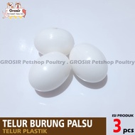 3 PCS FAKE EGGS PIGEON TOY/S FAKE EGGS PIGEON CHICKEN KATE EGGS IMITATION FAKE EGGS