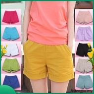 Plain Casual Elastic Waist Pocket Roll Up Shorts L20D064 (Khaki/Black/Tan)
