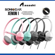 SonicGear Xenon 1 Stereo Wired Headphone with Microphone | Portable Light Weight | 1 Year Warranty