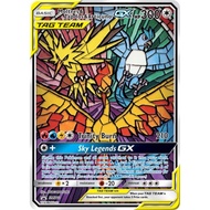 Hidden Fates Glass Stained Legendary Moltres Articuno Zapdos Gx Promo Card