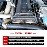 [KWA Store] SelectedTransparent Engine Timing Pulley CoverTiming Gear Cover for 1Jz Cresta II 86-96 