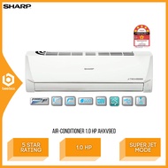 Sharp Air Conditioner J-Tech Inverter R32 1.0 HP 5 Star Rating Aircond AHX9VED2 Penghawa Dingin