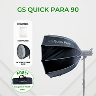 GS QUICK PARA 70 & 90 PARABOLIC SOFTBOX WITH GRID & BOWENS MOUNT SOFTBOX FOR PHOTOGRAPHY VIDEOGRAPHY