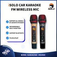 ISOLO Car KTV FM Wireless Microphone Karaoke Handheld Rechargeable Built-In Battery 1000mAh