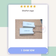 Resistor 1 OHM 10W 1RJ Vertical Ceramic Resistor SQM10W1R Chalk Resistor 1RJ 10 Watt