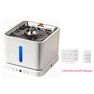 Cordless Cat Water Fountain 3L Stainless Steel Tray Cat Fountains for Drinking Pet Water Fountains I