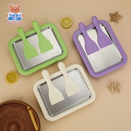 Rolled Ice Cream Maker Kit,DIY Homemade Ice Cream Tray deal for Making Rolled Ice Cream Soft Frozen 