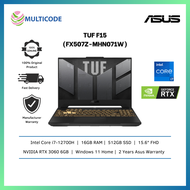 Asus Gaming Laptop TUF F15 FX507Z-MHN071W 15.6" FHD 144Hz Mecha Gray ( i7-12700H, 16GB, 512GB SSD, RTX 3060 6GB, W11 )