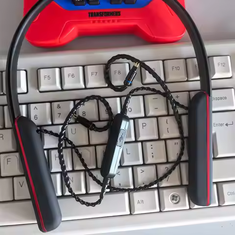 QCC3084 Chip Bluetooth Neckband Upgrade Cable with 1000mAh Big Battery LDAC aptX HD AAC Codec for MM