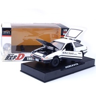 Zhenwei TRUENO AE 86 Alloy Diecast Car Model Pull Back Toy With Light Sound For Kid Toys Gifts Door Open Car Toy no Box