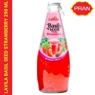 PRAN LAVILA BASIL SEED FRUIT DRINK 290 ML STRAWBERRY.