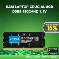 Crucial Laptop Ram 8GB DDR5 4800MHz 1.1V - Acceleration processing & smooth multitasking support - C