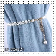 Nc21- Pearl Chain Belt Women's Belt Pearl Chain Belt Women's Chain