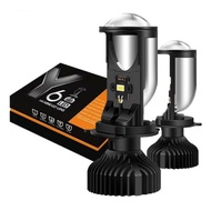 Y6D-R H4 LED / A80 LED H8 H9 H11 HB3 HB4 MINI DUAL LENS PROJECTOR CAR HEADLIGHT 55W 6000K HIGH QUALI