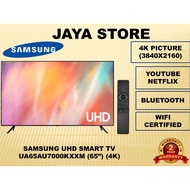 SAMSUNG 65" (INCH / INCI) UHD SMART 4K TV UA65AU7000KXXM (YOUTUBE NETFLIX)(MIRRORING)(2021)