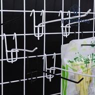 YANGYANG Grid Wall Display Hooks, Metal 4 Inch White Wall Organizers, Heavy Duty Hooks for Grid Wall