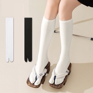 Two-toed socks women's calf socks polyester-cotton stockings girls thumb split toe two-finger