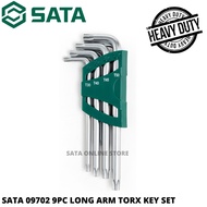 SATA 09702 9PC LONG ARM TORX KEY SET / TORX KEY / STAR KEY / HEX KEY / ALLEN KEY / SATA HAND TOOLS /