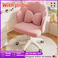 Swivel Dressing Chair Lounge Backrest Chair With Wheels Hydraulic Adjustable Height Eames Computer C