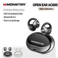 Monster AC600 Open Ear Bone Conduction NoiseCancelling Bluetooth Earphones Sport Headphones Bluetoot