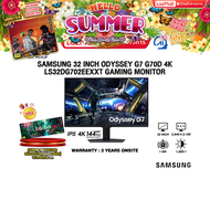 [ผ่อน 0% 10 ด.]SAMSUNG 32 INCH ODYSSEY G7 G70D 4K LS32DG702EEXXT GAMING MONITOR(IPS 4K/144Hz) /ประกั