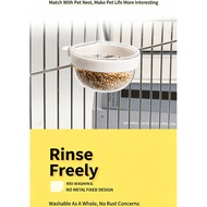 Budgie, lovebird, cockatiel food box, food jar, food bowl, bird cup, health sand, learning to eat pe