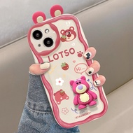 เคส OPPO Reno10 5G เคส OPPO Reno 10 Pro 5G เคส Case เคสการ์ตูนน่ารัก Lotso เคสโทรศัพท์กันกระแทก พร้อมตัวป้องกันกล้อง เคสกันตก เคสโทรศัพท์