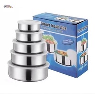 5 in 1 Protect Fresh Box High Quality Stainless Steel Ware Multiple Food Container Storage Lunch Box