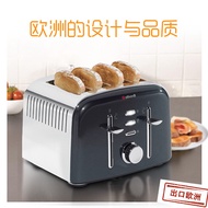 Toaster automatic breakfast toasters for household use multifunction 4 slice toaster 4 slice stainle