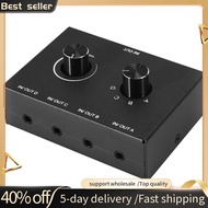 4 Port Audio Switch, 3.5mm Audio Switcher, Stereo AUX Audio Selector, 4 Input 1Output/1Input 4 Outpu