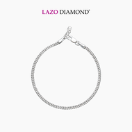LAZO DIAMOND Espiga Chain Bracelet in 9k White Gold