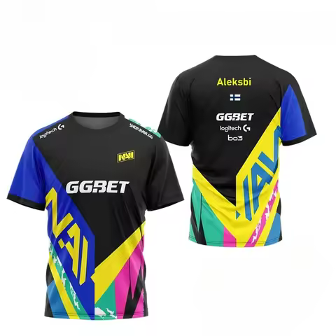 2024 Shanghai Major Navi Esports Team Uniform Men's T-shirt CS2 Game Competition Player Uniform T-sh