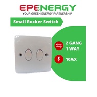 ABB 2 Gang 1 Way Rocker Switch