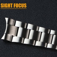 20mm 21mm 904L Adjustable Glidelock Stainless Steel Watch Strap For Rolex Submariner Bracelet With F