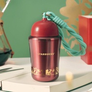 [Quality Assurance] Starbucks Cup Holiday Gift Andersen Paper-Cutting Bell Type Rope Stainless Steel Accompanying Thermos Mug Mug -----Donghua Preferred Store JE2P