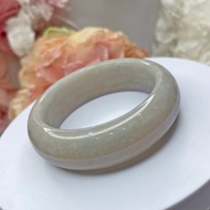 NO.123稀有唯美藍冰雪花佘太翠 內徑58 MM 圈口 佘太玉 手環 手鐲